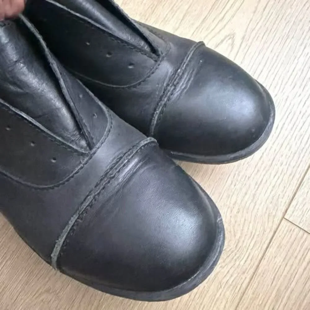 Børn Black Leather Oxford Shoes size 6.5 women’s or eu 37
